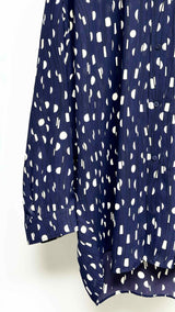 Balenciaga Polka-dot Satin Oversized Shirt