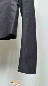 Rick Owens Collarless Cropped Blazer Jacket