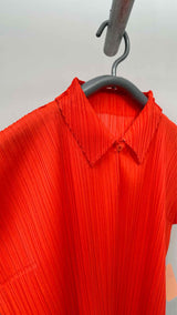 Pleats Please S/S Pleated Polo Shirt