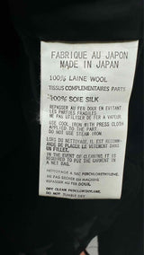 Yohji Yamamoto Back Silk Lace-up Detailed Jacket