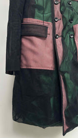 Comme Des Garcons Homme Plus Double-breast Nylon Tulle Coat
