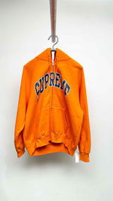 Supreme Cracked Logo Raglan Zip-up Hoodie