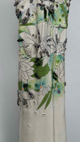 3.1 Phillip Lim N/S Floral Embellished Silk Mini Dress