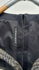 Y/ Project Plaid Detailed Wool Set-up