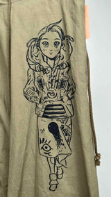 Yohji Yamamoto Graphic Wide Drop-Crotch Pants