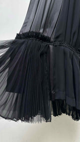 Comme Des Garcons Detailed Silk Maxi Dress