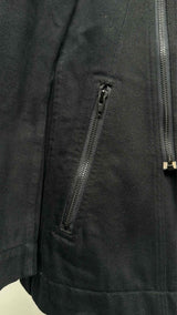 Issey Miyake Heavy Cotton Zip-Up Biker Blazer