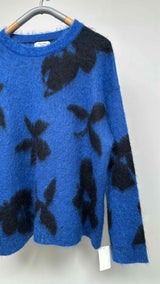 Saint Laurent Mohair Floral Printed Sweater