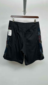 Dries Van Noten Gold Metalic Bullion Wide Embroiderded Shorts