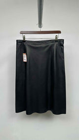Bottega Veneta Leather Midi Skirt