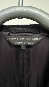 Comme Des Garcons Homme Plus Back-logo Floral Oversized Satin Jacket