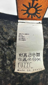 Jean Paul Gaultier L/S Jewelry-printed Mesh Dress