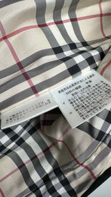 Burberry Tartan-lined Leather Blazer Jacket