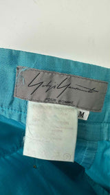Yohji Yamamoto Pour Homme Plaid Wide Nylon Pants