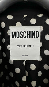 Moschino Couture Suspender Polka-Dot-Cuff Blazer Jacket