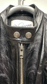 Vaquera Padded Leather Racer Jacket