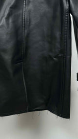 Comme Des Garcons Homme Plus Faux-leather Pea Coat