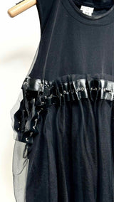 Noir Kei Ninomiya Tule Layered-detailed Tank Top