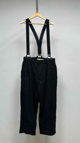 A Tentative Atelier Painter Cross Stripe-Band Pants