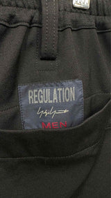 REGULATION Yohji Yamamoto Gabardine Flap Rib Pocket Easy Pants