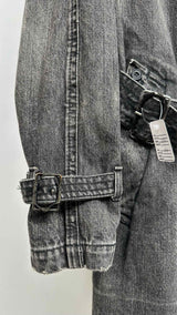 Junya Watanabe MAN X Aquascutum Distressed Trench Denim Coat