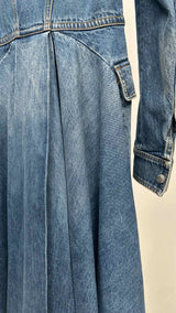 Alexander McQueen Embroidered Denim Tail Coat