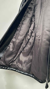 Courreges Zipped Vinyl Maxi Blouson Jacket