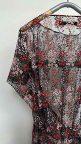 Junya Watanabe S/S Floral Embroidered Mesh Dress