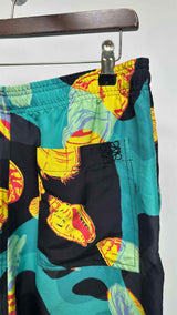 LOEWE X Paula's Ibiza Shell Print Silk Easy Shorts