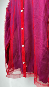 Comme Des Garcons Tulle Layered Cardigan