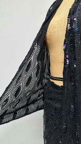 Ann Demeulemeester Silk Sequin Wrap Sheer Set-up