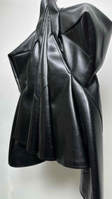 Junya Watanabe Faux-leather Reconstructed Star Biker Jacket