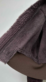 Rick Owens Girdered Shearling Bomber Jacket