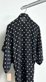 Saint Laurent S/S Polka-dot Silk Shirt Dress