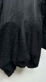 Issey Miyake Shawl Tweed-knit Hybrid Oversized Coat