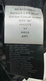 Barbour X Kaptain Sunshine Short Cruiser Casual Waxed Jacket