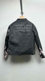 Who Decides War Quilted-lining Painted Workers Bomber Jacket