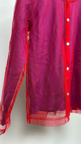 Comme Des Garcons Tulle Layered Cardigan