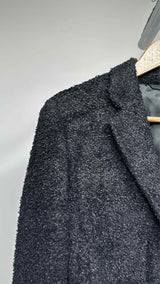 Helmut Lang Archive Melted-wool Boucle Chesterfield Coat