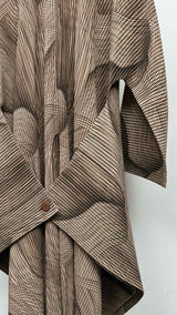 Homme Plisse X Ronan Bouroullec Ru_All Over Pleats Detailed Coat
