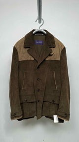 Ralph Lauren Purple Label Suede-patched Corduroy Jacket
