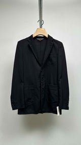 Comme Des Garcons Homme Stand-collar Pin-stripe Jacket