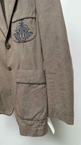 Vivienne Westwood Man Houndstooth Orb-embroidered Blazer Jacket