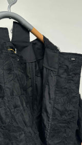 Comme Des Garcons Tulle-insert Cropped Reconstructed Jacket
