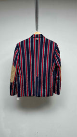 Thom Browne Elbow-whale-patched Stripe Blazer Jacket