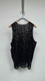 Comme Des Garcons N/S Sequin Tulle Top