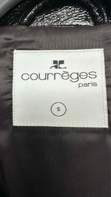 Courreges Zipped Vinyl Maxi Blouson Jacket