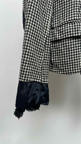 Comme Des Garcons Comme Des Garcons Frill-detailed Check Jacket