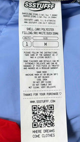 SSSTUFFF Reversible Shirt Down Jacket