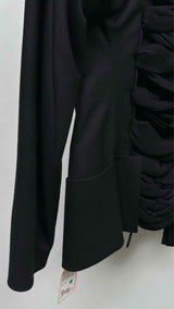 Yohji Yamamoto Back Silk Lace-up Detailed Jacket